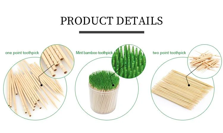 Good Quality Bamboo Toothpick Disposable Custom in Plastic Tube