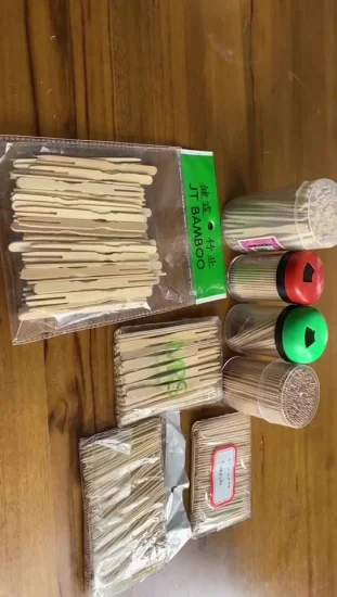 Günstiger, anpassbarer Einweg-Zahnstocher aus Bambus